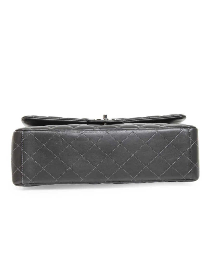 Maxi jumbo CHANEL matelassé gris foncé