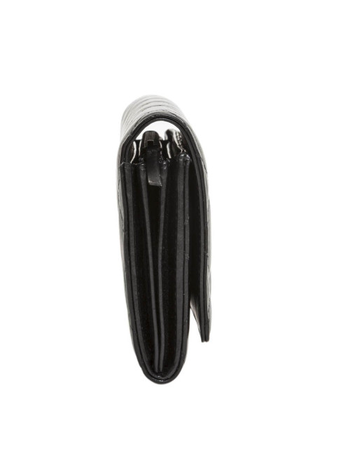 Portefeuille CHANEL cuir d'agneau matelassé noir "CC"