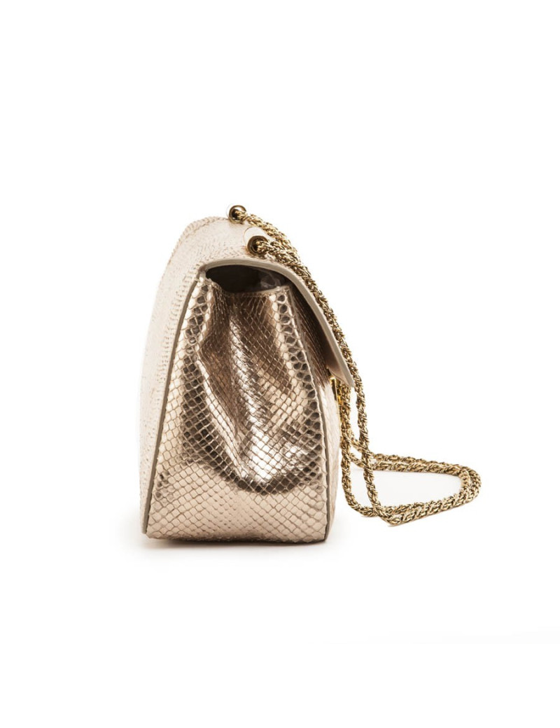 Sac CHLOE en  python doré
