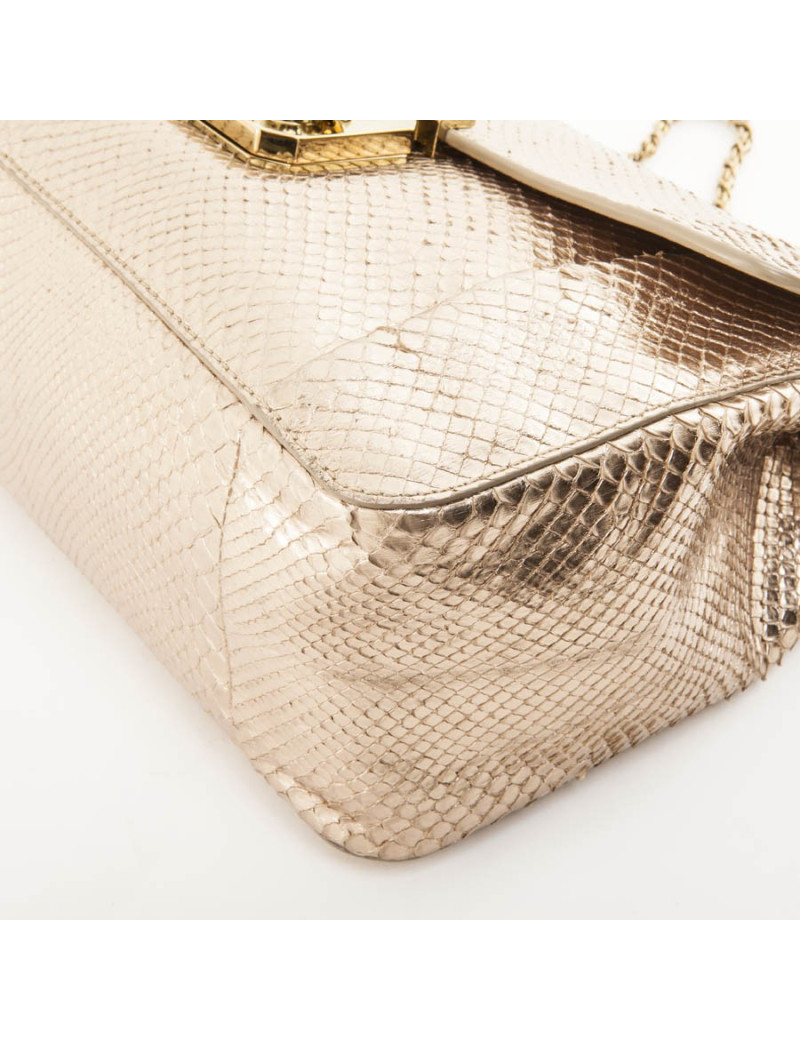Sac CHLOE en  python doré