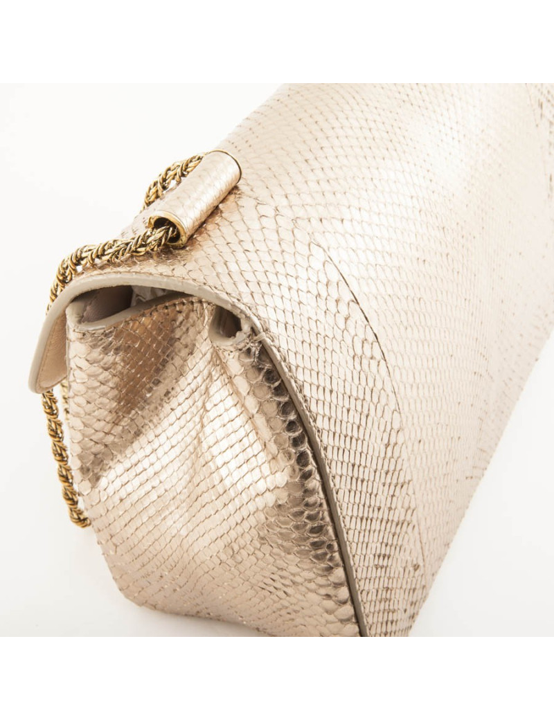 Sac CHLOE en  python doré