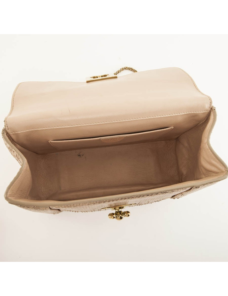 Sac CHLOE en  python doré