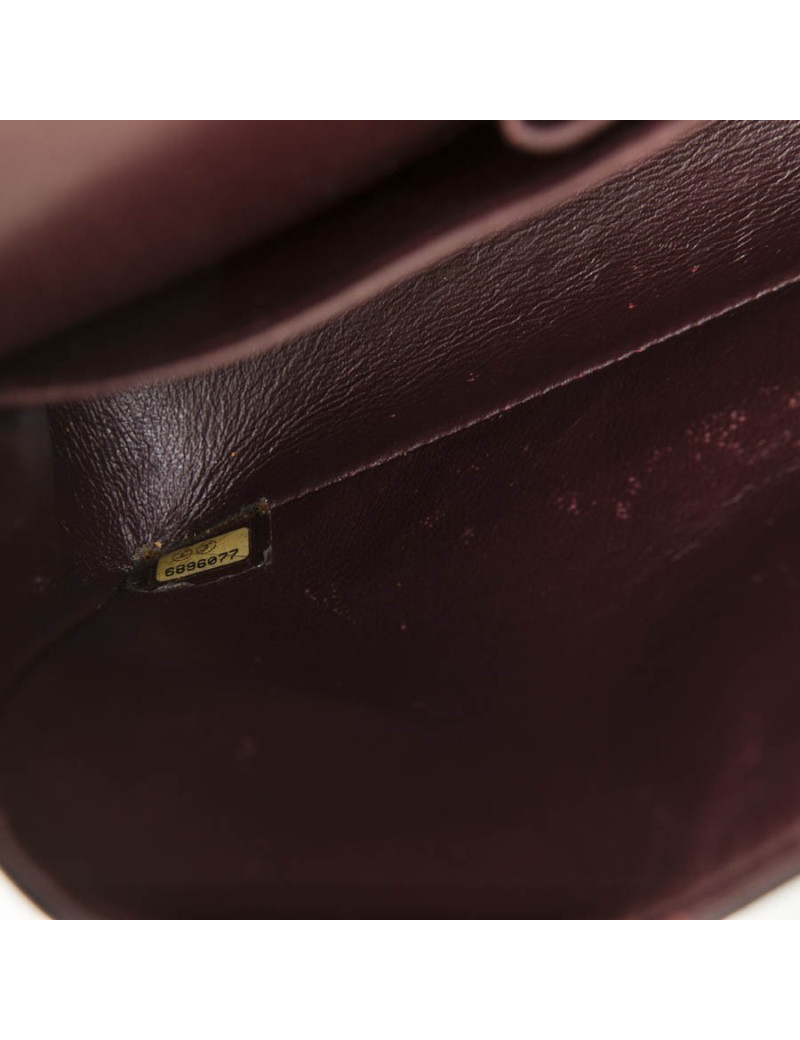 Sac timeless CHANEL cuir d'agneau lisse noir