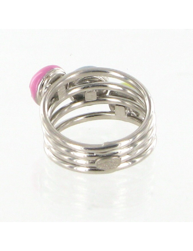 Bague émaillée tricolore CHANEL