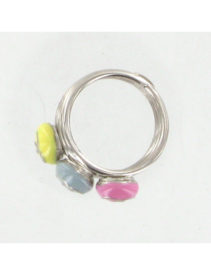 Bague émaillée tricolore CHANEL