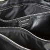 Lady D CHRISTIAN DIOR black braided smooth leather tote bag