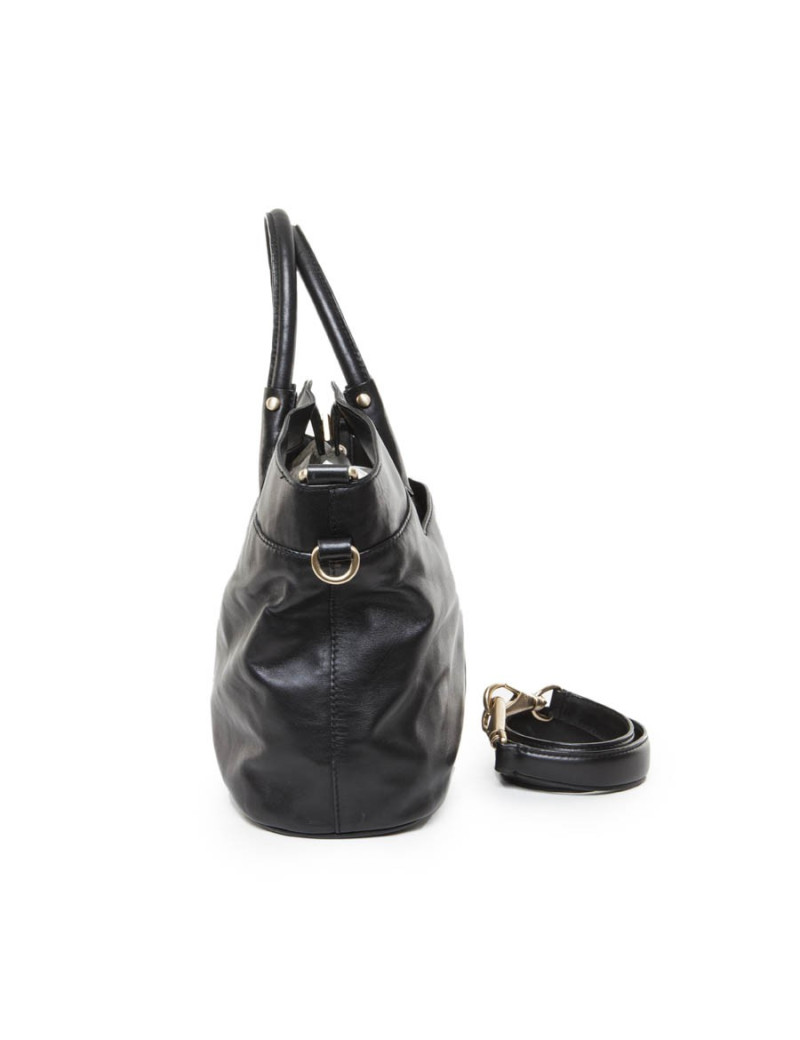 GIVENCHY black smooth soft leather bag
