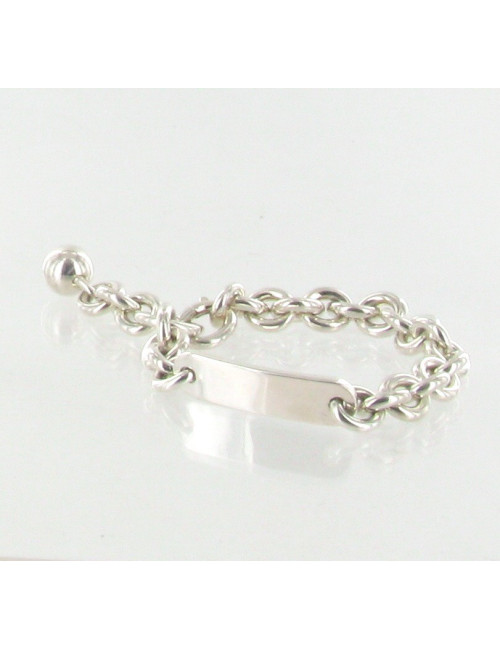 Gourmette en argent massif HERMES