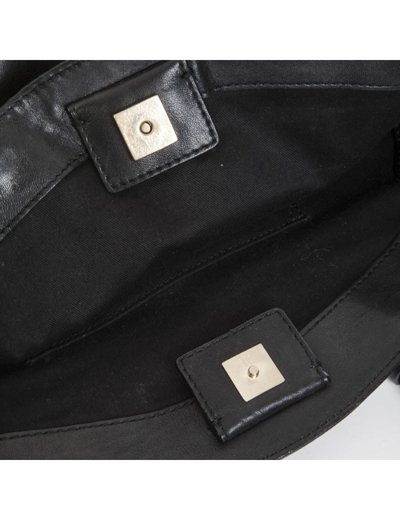 GIVENCHY black smooth soft leather bag