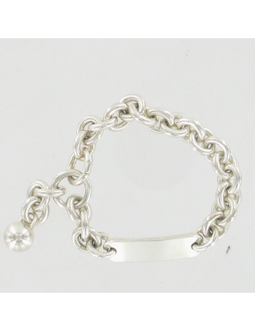 Gourmette en argent massif HERMES