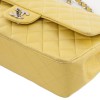 Timeless yellow smooth lambskin CHANEL bag
