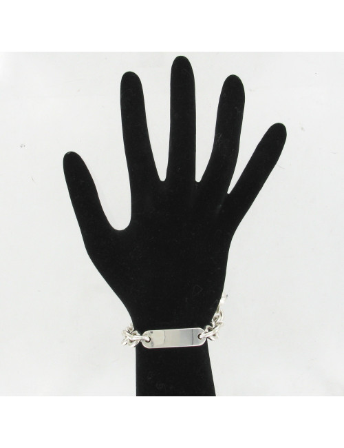 Gourmette en argent massif HERMES