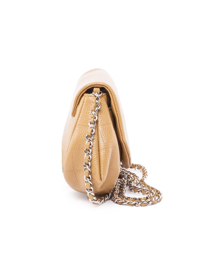 Mini sac pochette CHANEL avec longue chaine