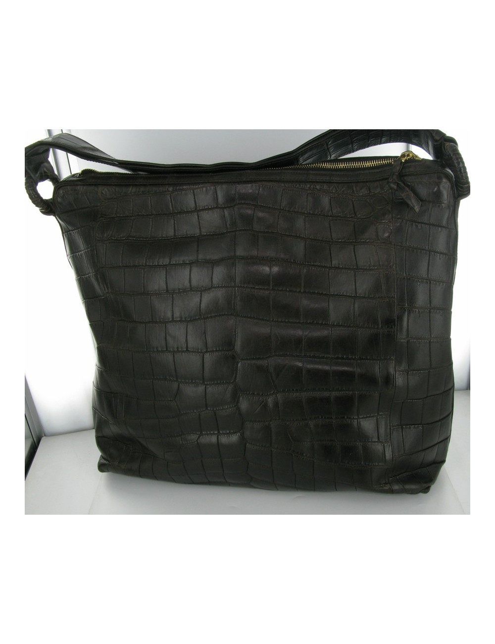 BOTTEGA VENETA Croc satchel bag