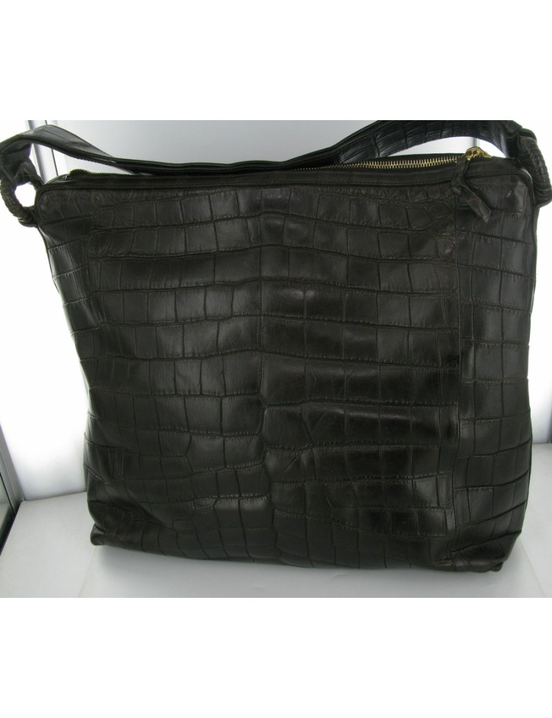 BOTTEGA VENETA Croc satchel bag