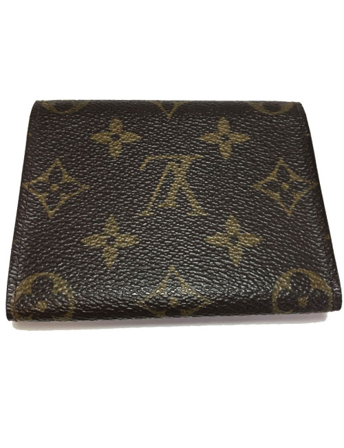 Enveloppe cartes de visite LOUIS VUITTON en toile LV