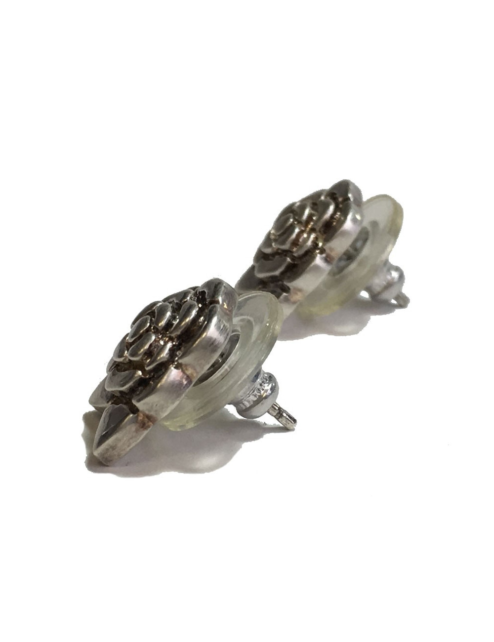 Clous CHANEL CAMÉLIAS en argent 925