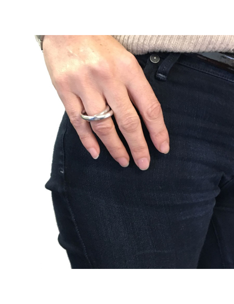 Bague Vertige HERMÈS en argent massif