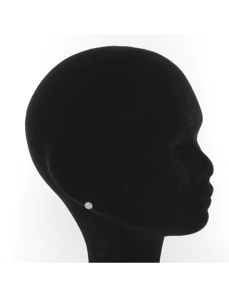 Clous d'oreilles émaillés bleu CHANEL