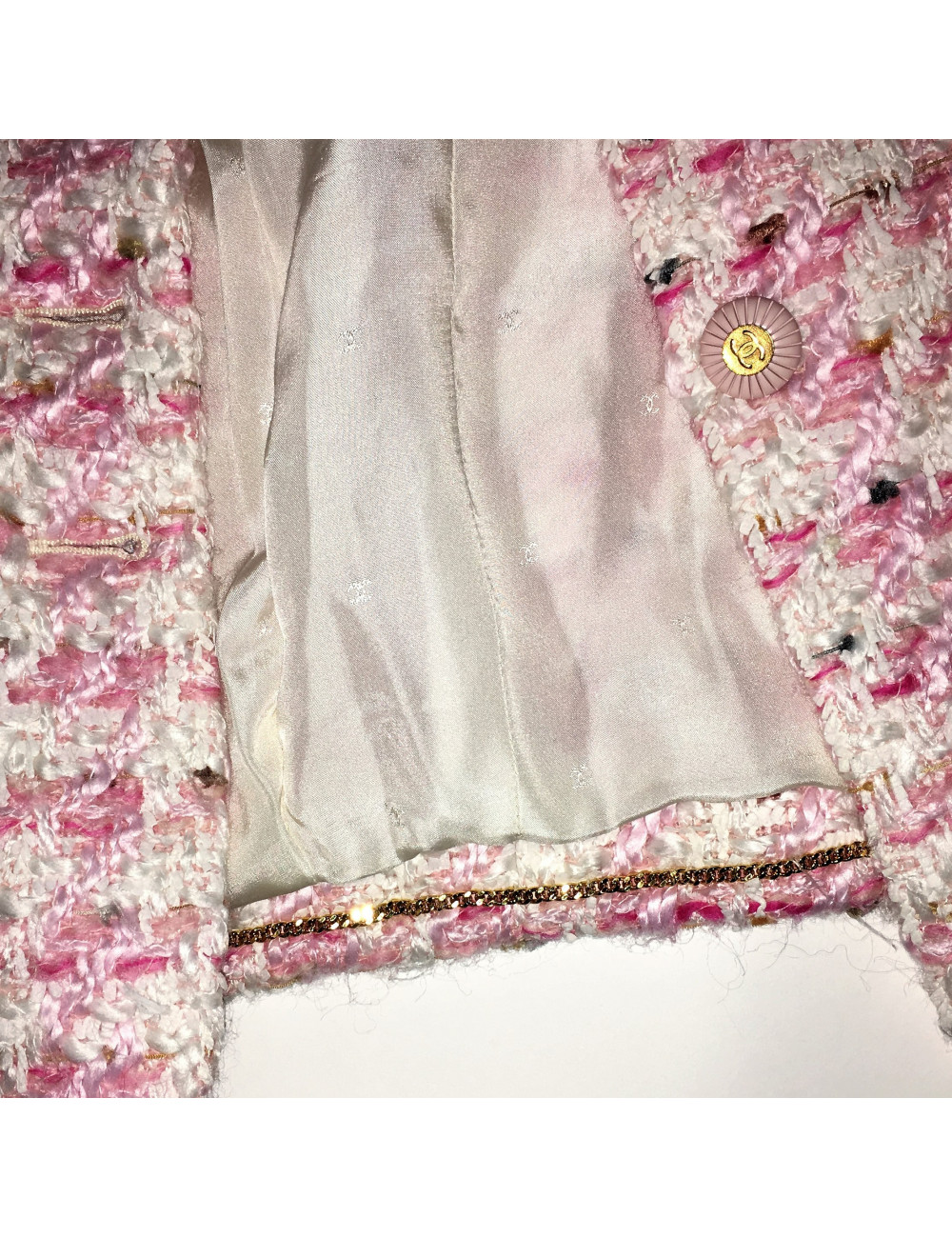 Veste CHANEL T42   ROSE