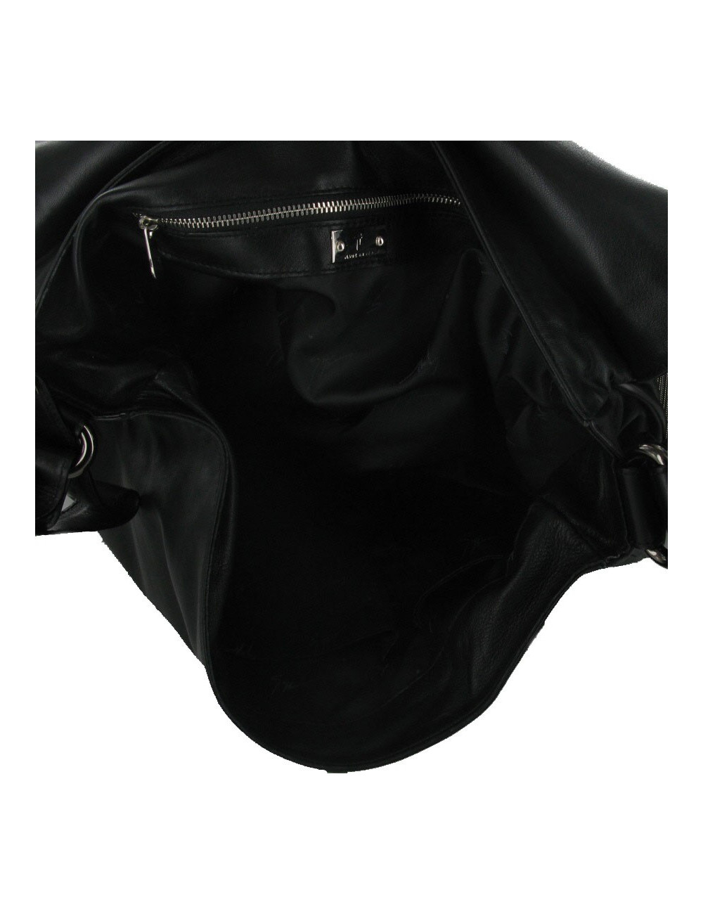 Besace cuir noir GIUSEPPE ZANOTTI