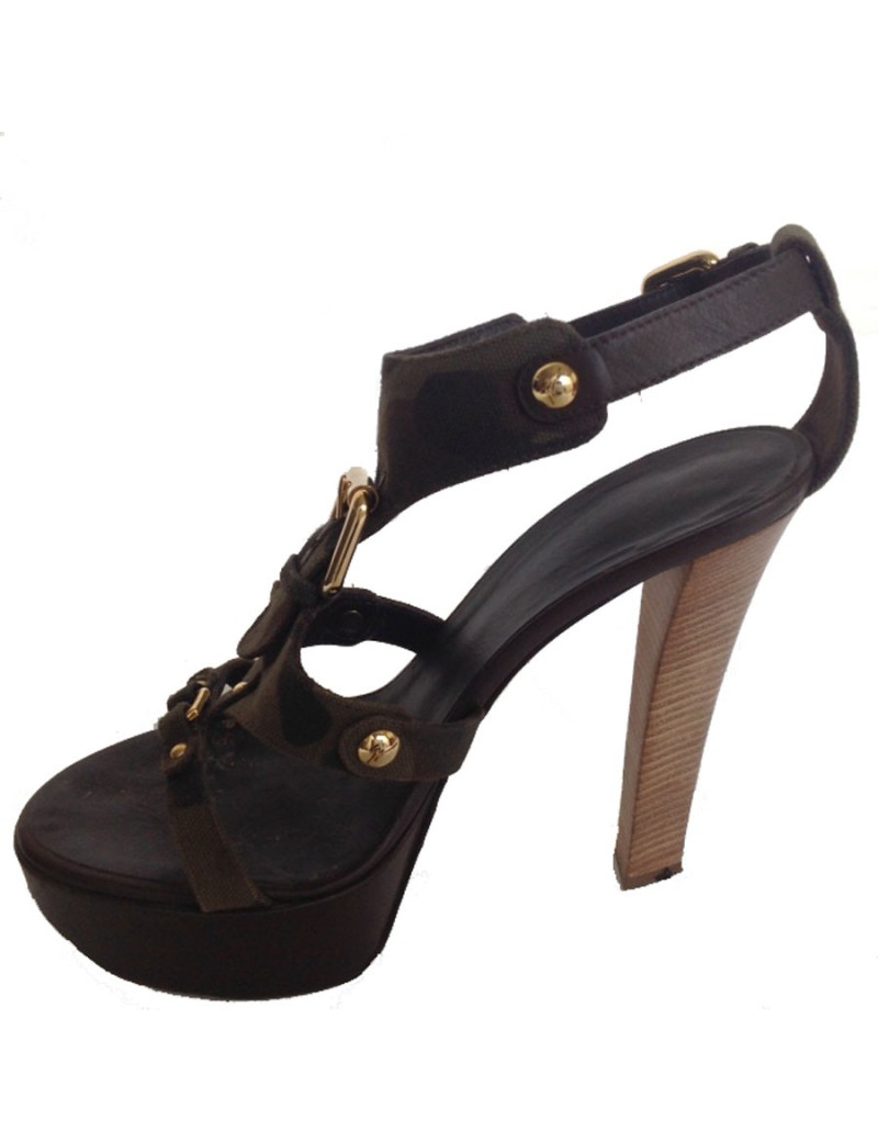 Sandales hautes GIUSEPPE ZANOTTI T38,5 imprimé camouflage