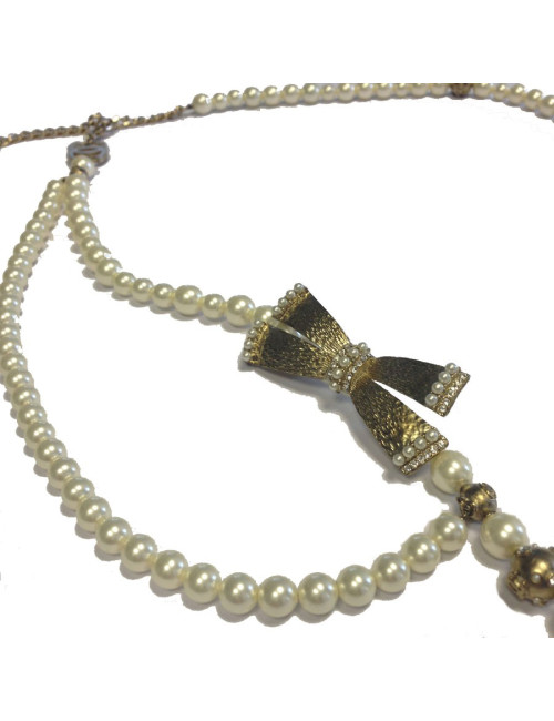 Ceinture Noeud CHANEL en perles nacrées
