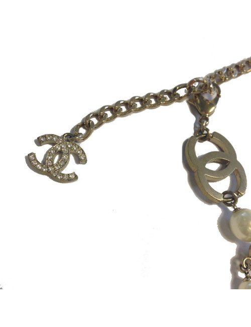 Ceinture Noeud CHANEL en perles nacrées