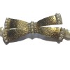 CHANEL pearls belt with a gilded metal bow set with rhinestones