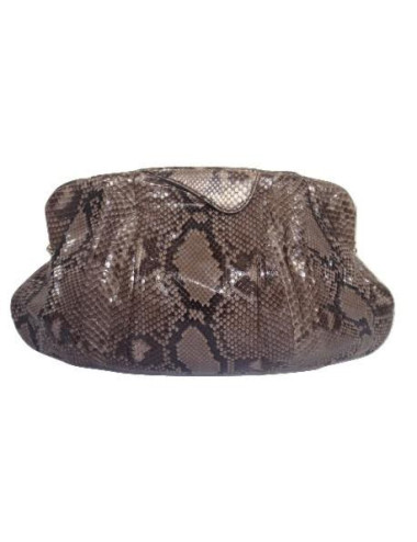 Pochette python gris ZAGLIANI