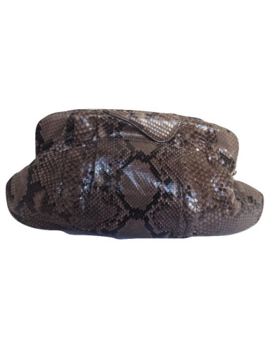 Pochette python gris ZAGLIANI 2