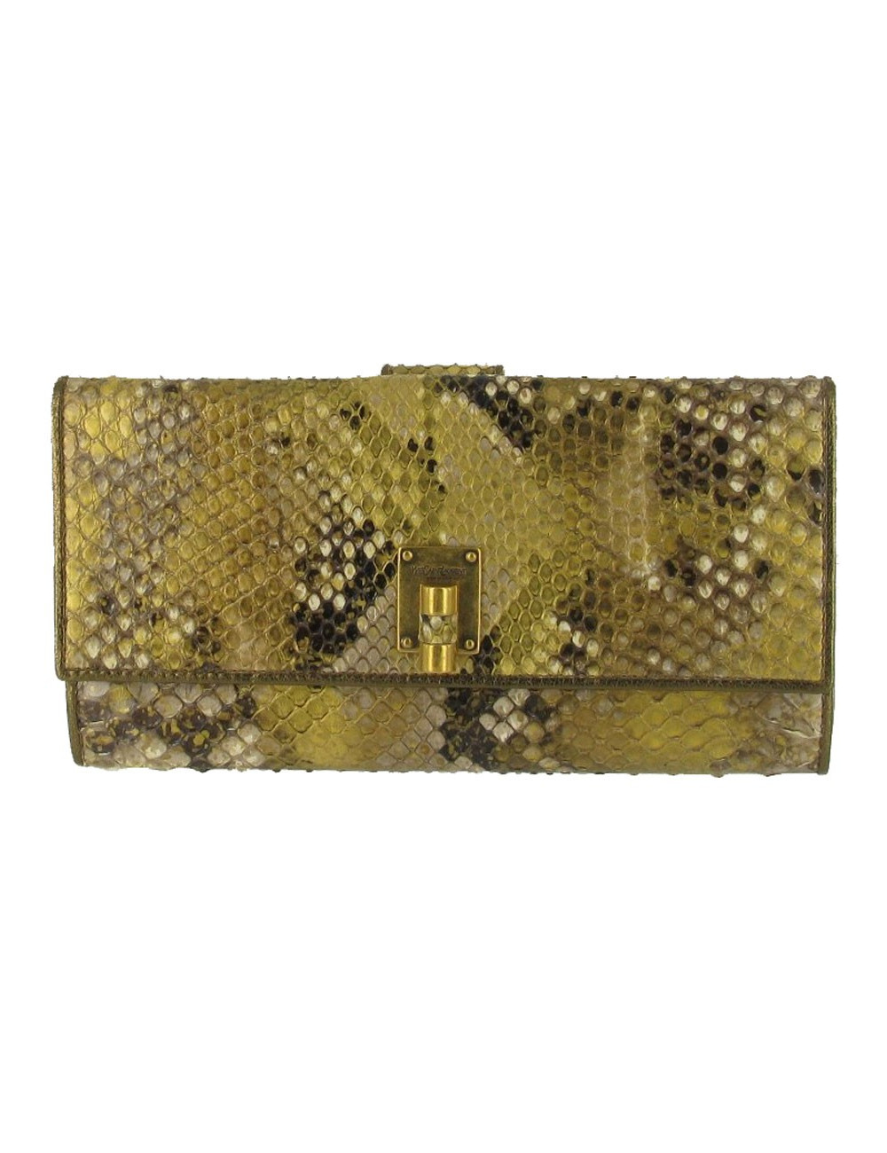 YVES SAINT LAURENT wallet in python Occasion Certified Authentic