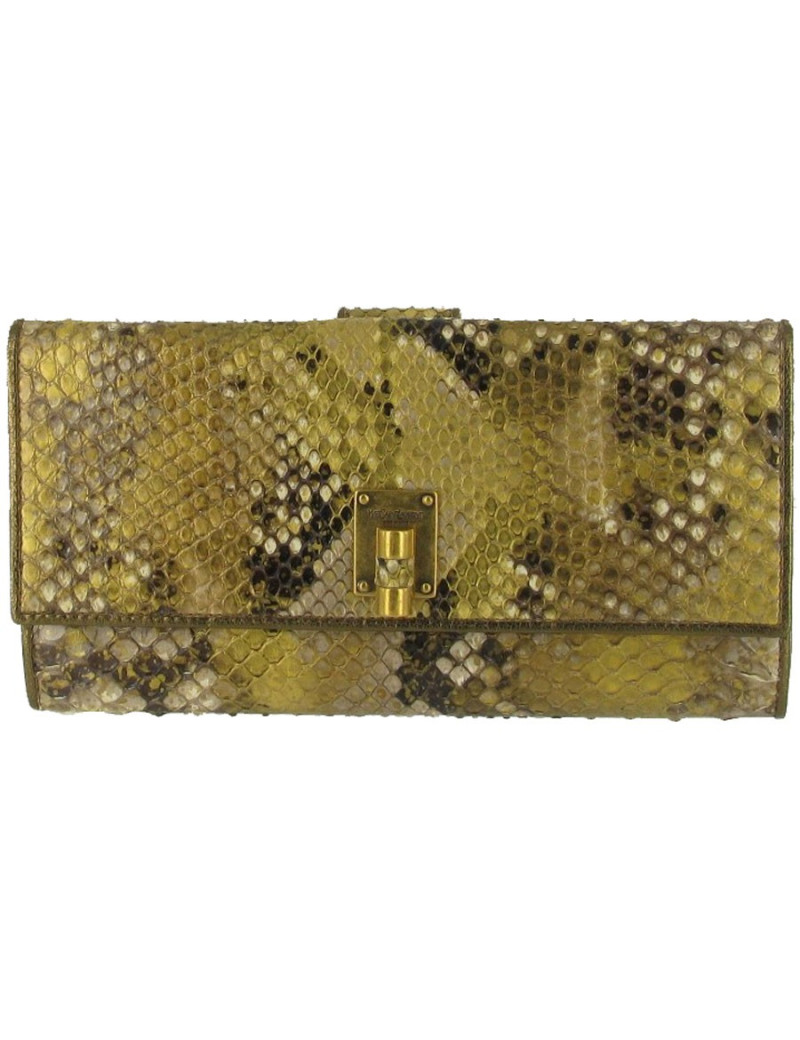 YVES SAINT LAURENT wallet in python Occasion Certified Authentic