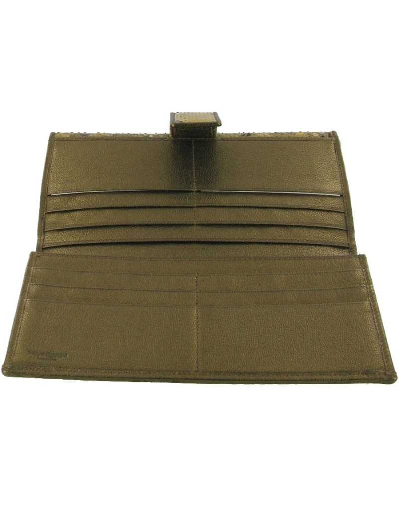 YVES SAINT LAURENT wallet in python Occasion Certified Authentic
