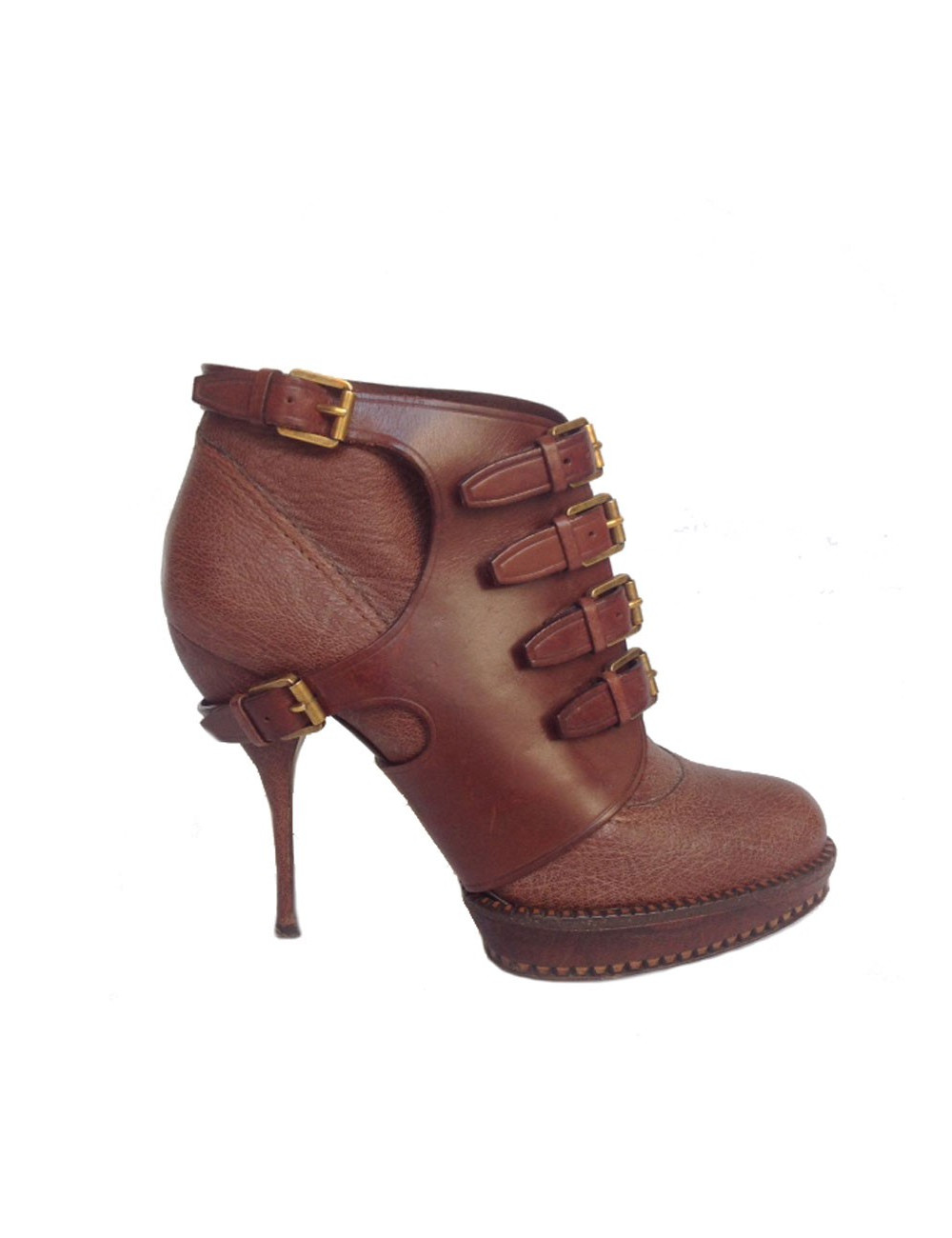 Bottines à talons DIOR T40 cuir marron