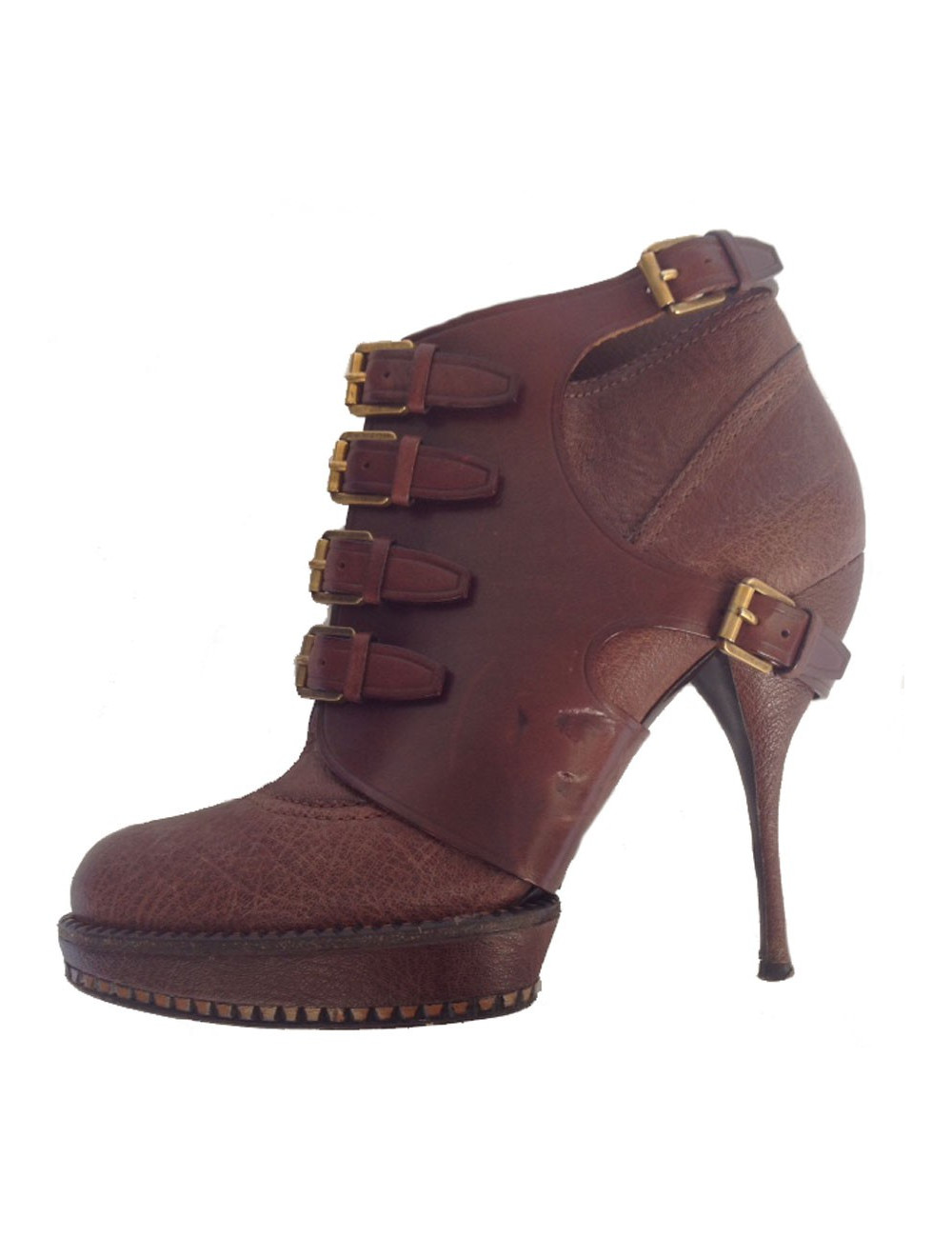 Bottines à talons DIOR T40 cuir marron