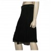 T38 EN CHANEL black silk skirt