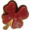 Ring CHANEL "Clover" t 53 coral and matte gold metal