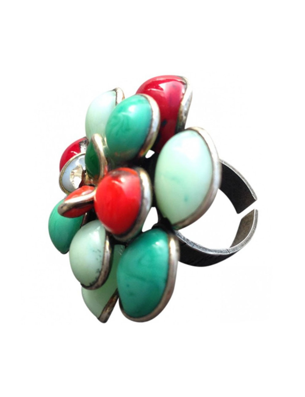 MARGUERITE of VALOIS flower glass ring