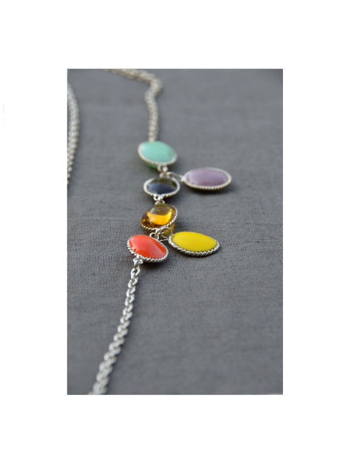 Necklace chain and cabochons MARGUERITE DE VALOIS