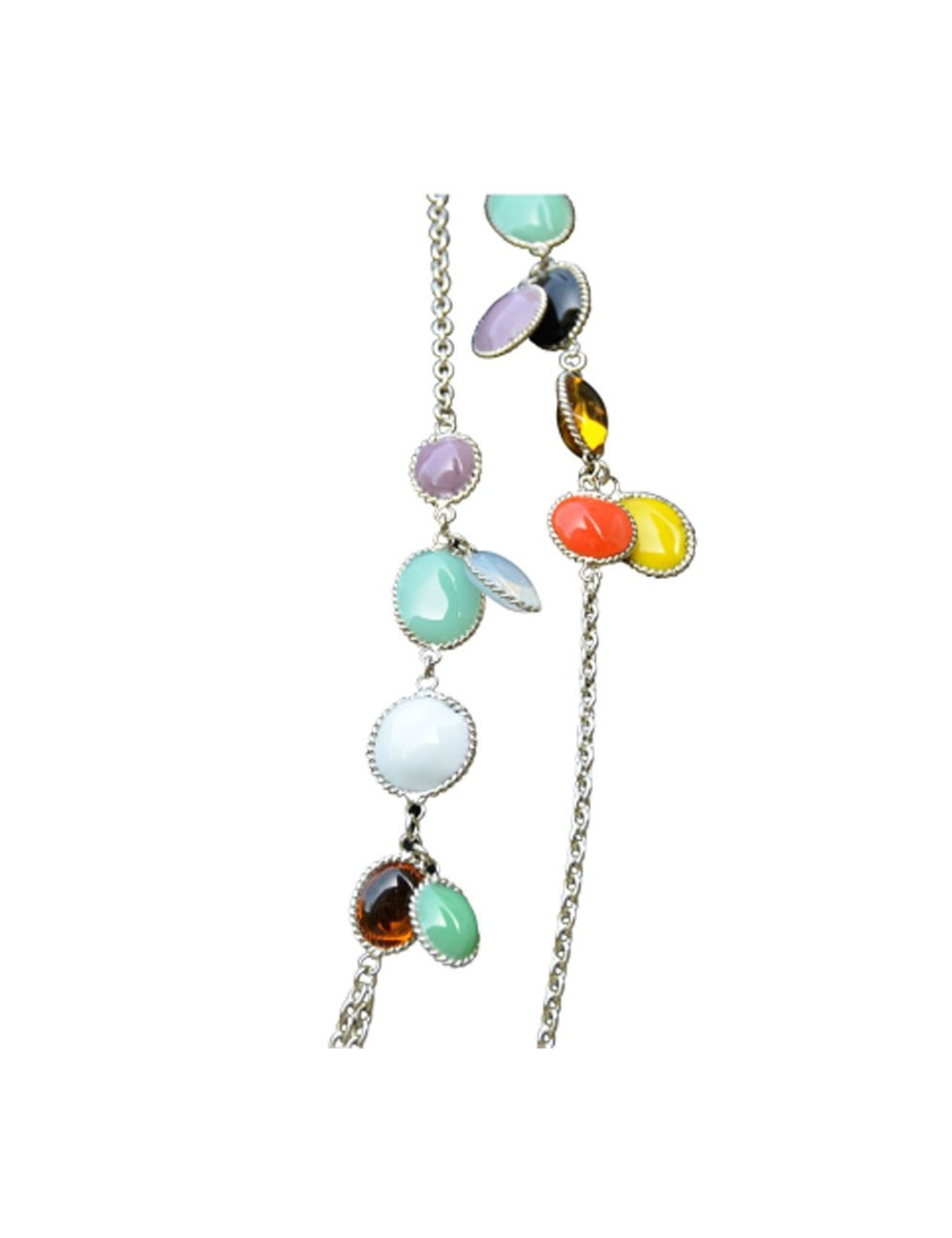 Necklace chain and cabochons MARGUERITE DE VALOIS