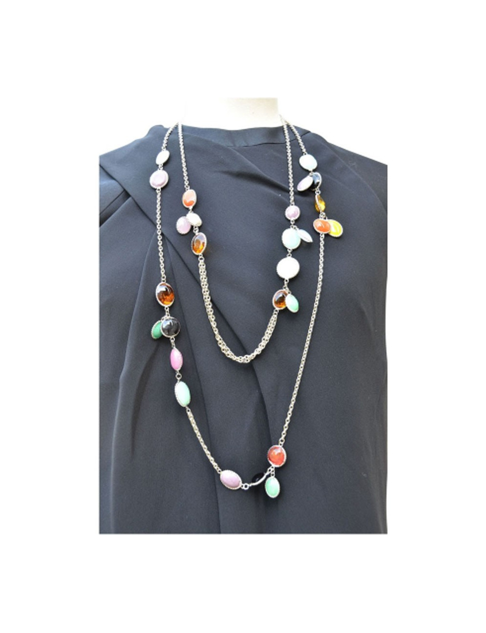 Necklace chain and cabochons MARGUERITE DE VALOIS