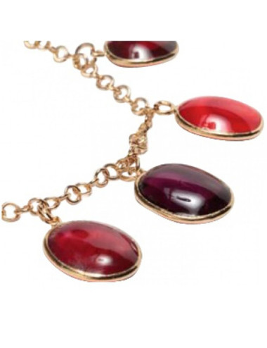 MARGUERITE de VALOIS red molten glass bracelet 2