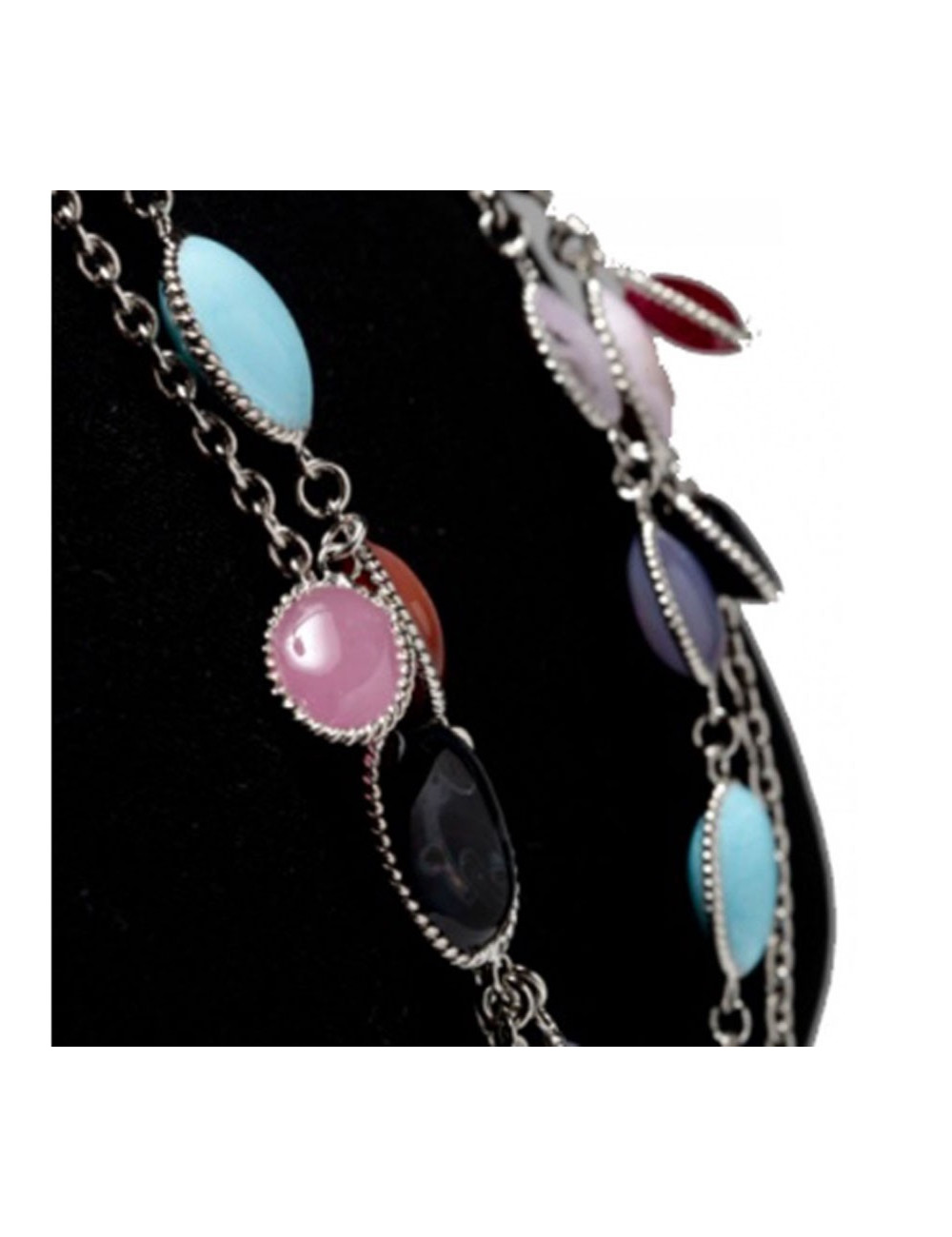 MARGUERITE de VALOIS "water drop" molten glass necklace