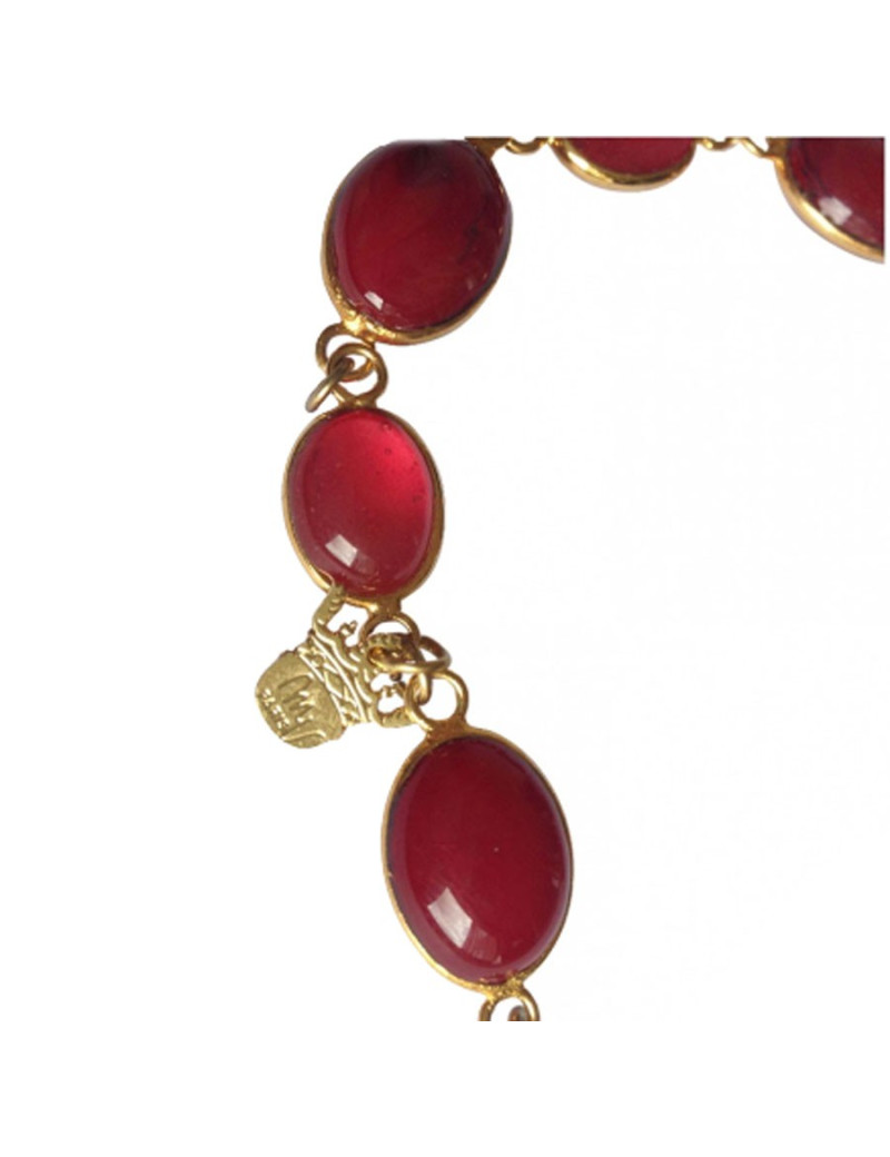 Bracelet cabochons rubis MARGUERITE DE VALOIS