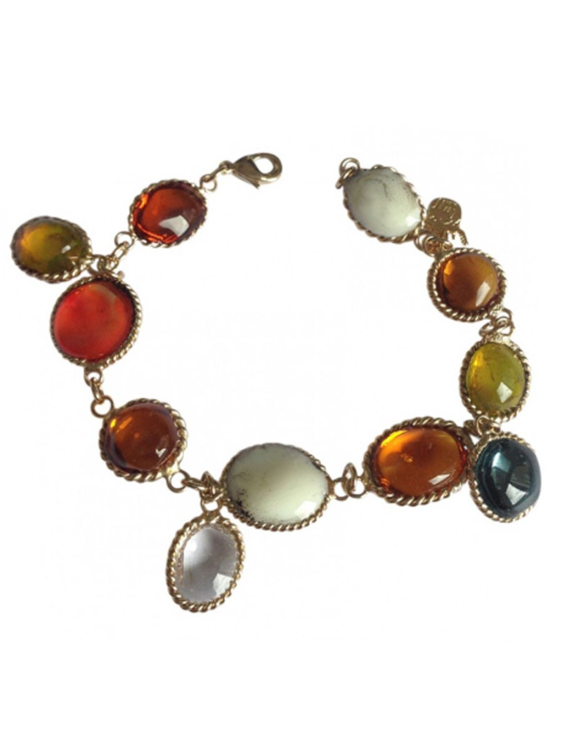 Bracelet gros cabochons MARGUERITE DE VALOIS