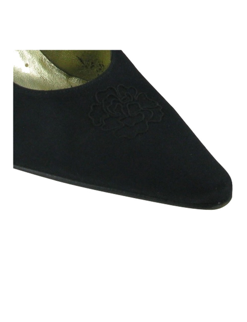 Escarpins couture T 38 CHANEL en satin duchesse noir