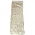 CHANEL scarf veil of cotton and silver threads