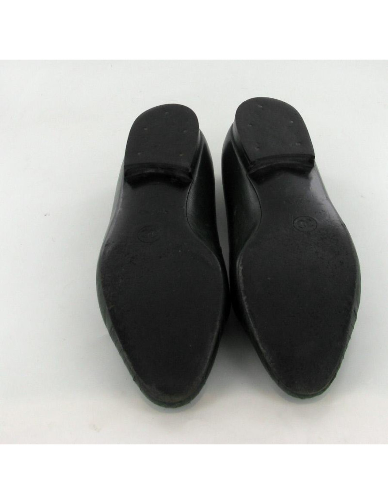 Ballerines T36 CHANEL cuir vert