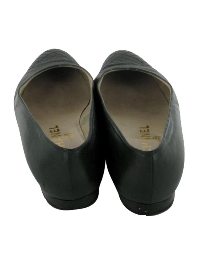 Ballerinas T36 CHANEL green lambskin